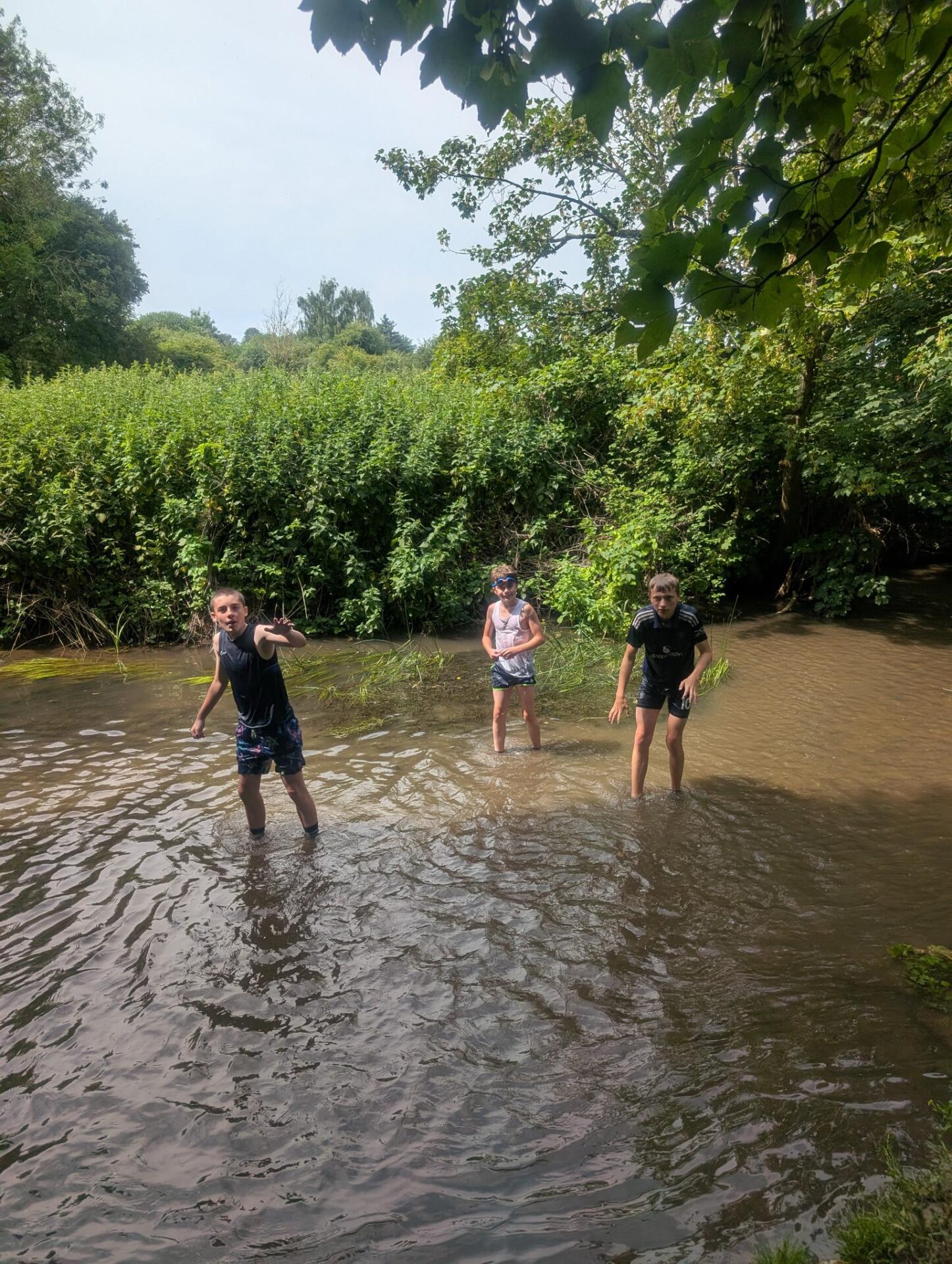 Cavemen and swimming