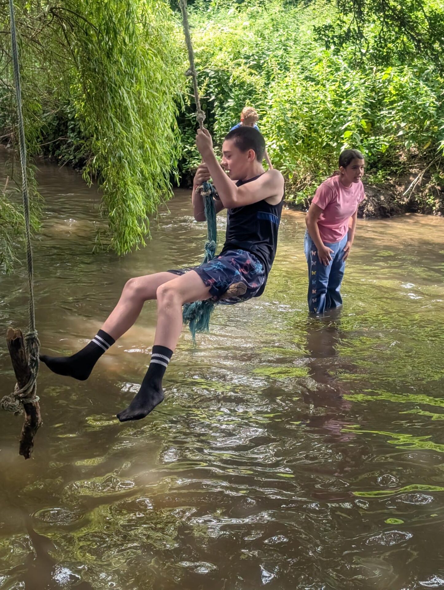 Cavemen and swimming